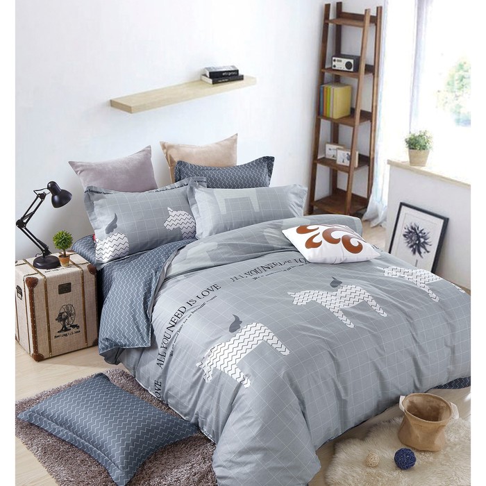 КПБ евро, 230х250 см, 200х220 см, 50х70 см, 70х70 см по 2 шт., сатин TPIG6-158