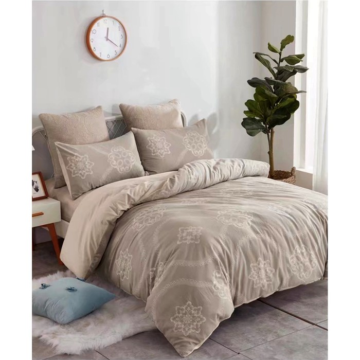 КПБ евро, 240х260 см, 200х220 см, 50х70 см-2 шт., жаккард WC03-11