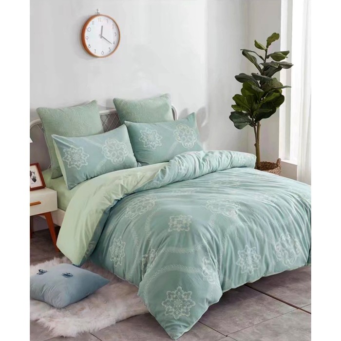 КПБ евро, 240х260 см, 200х220 см, 50х70 см-2 шт., жаккард WC03-14