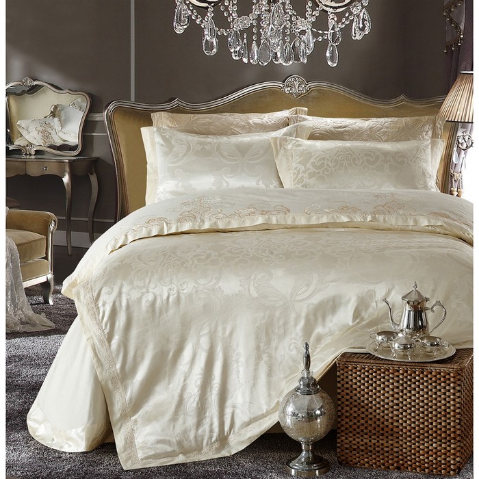 КПБ евро, 230х250 см, 200х220 см, 50х70 см-2 шт., жаккард TJ111-27