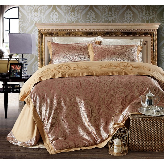 КПБ дуэт, 230х250 см, 160х210 см-2 шт., 50х70 см-2 шт., жаккард TJ112-21