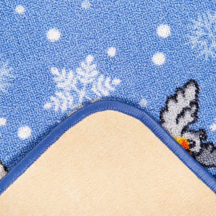 Ковер "Снеговичок", размер 70х100 см, фелт, полиамид 220 гр/м