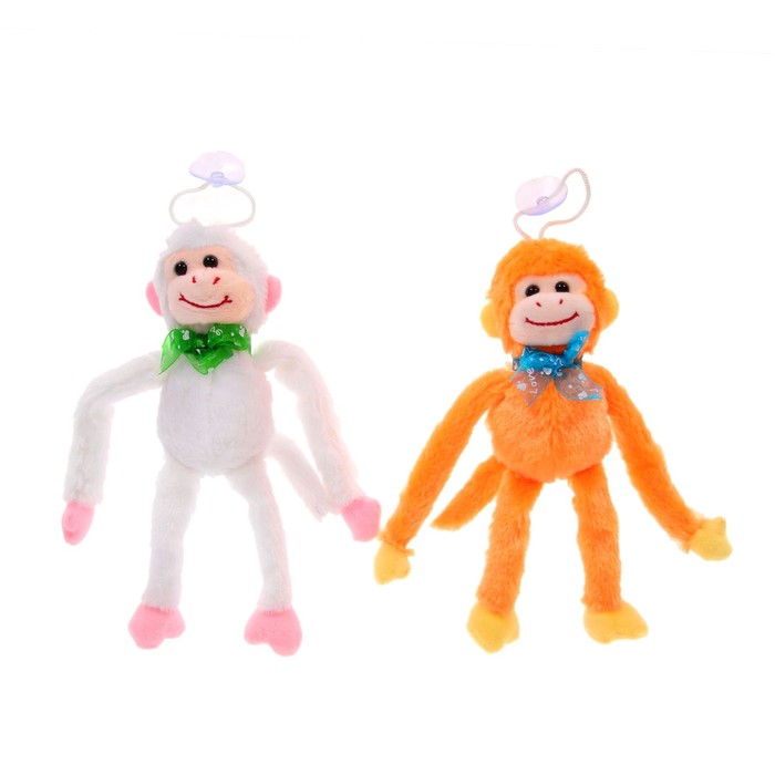 Мягкая игрушка-присоска "Поросёнок с подарком" цвета микс