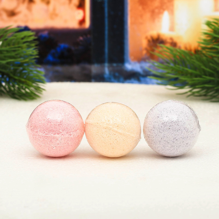 Бомбочки для ванн "Тепла и уюта", 3 шт.