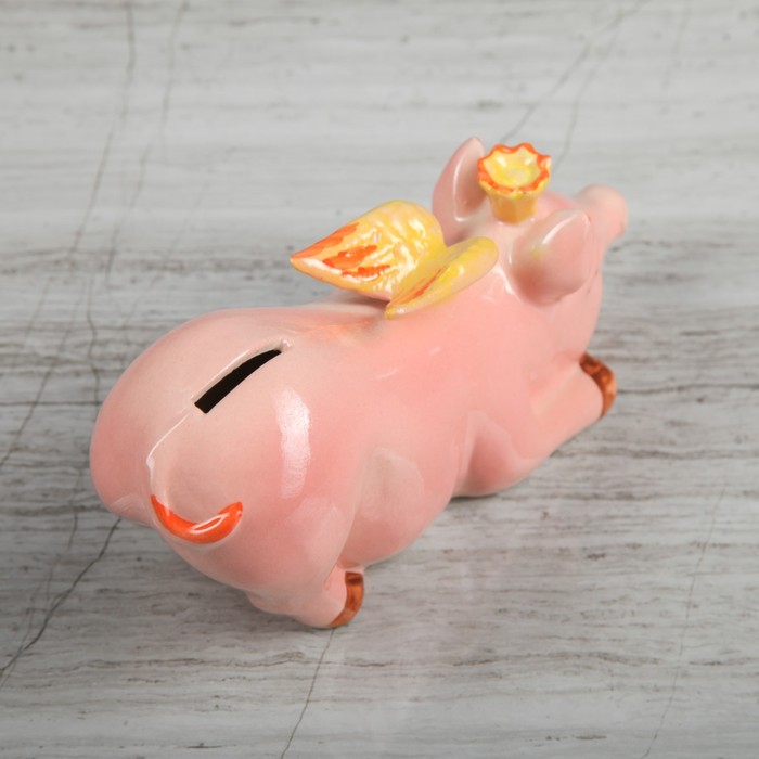 Копилка "Свинка Ангел"