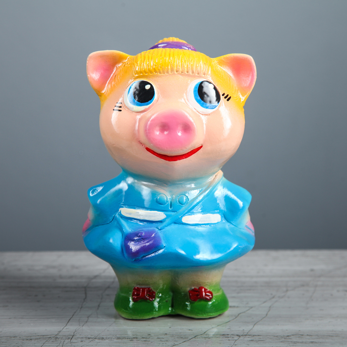 Копилка " Свинка девочка"(17-19,5см) МИКС