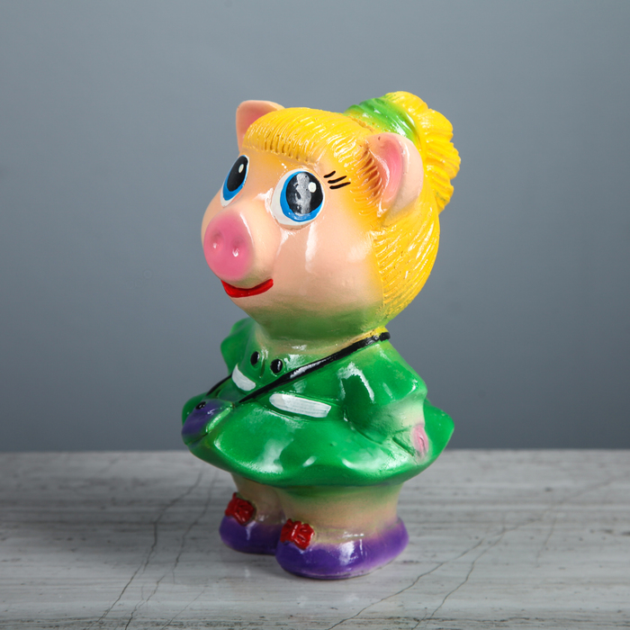 Копилка " Свинка девочка"(17-19,5см) МИКС