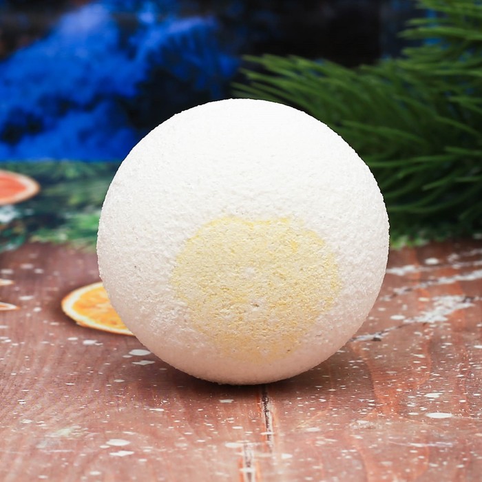 Бомбочка для ванны "Счастливого Нового Года" с ароматом имбирного пряника