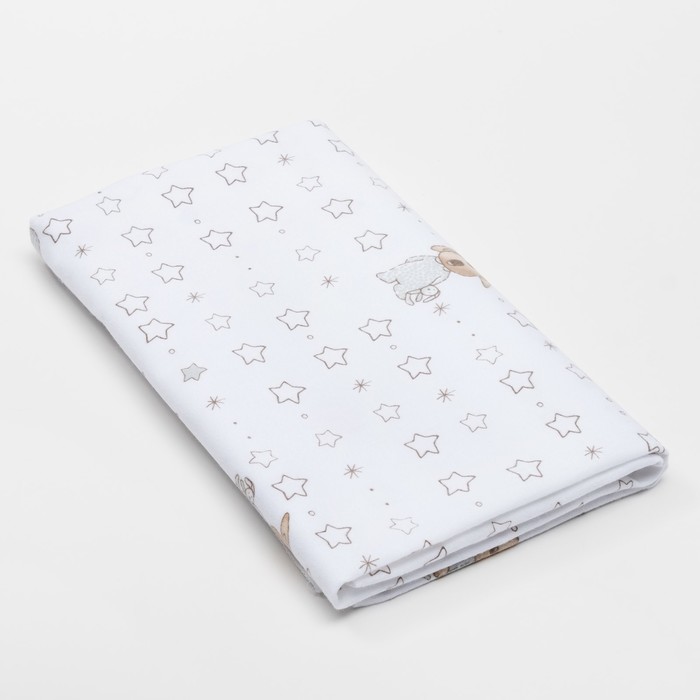 Пеленка подарочная "Крошка Я" Звездочет 75х120 см, фланель, 160 г/м², 100% хлопок