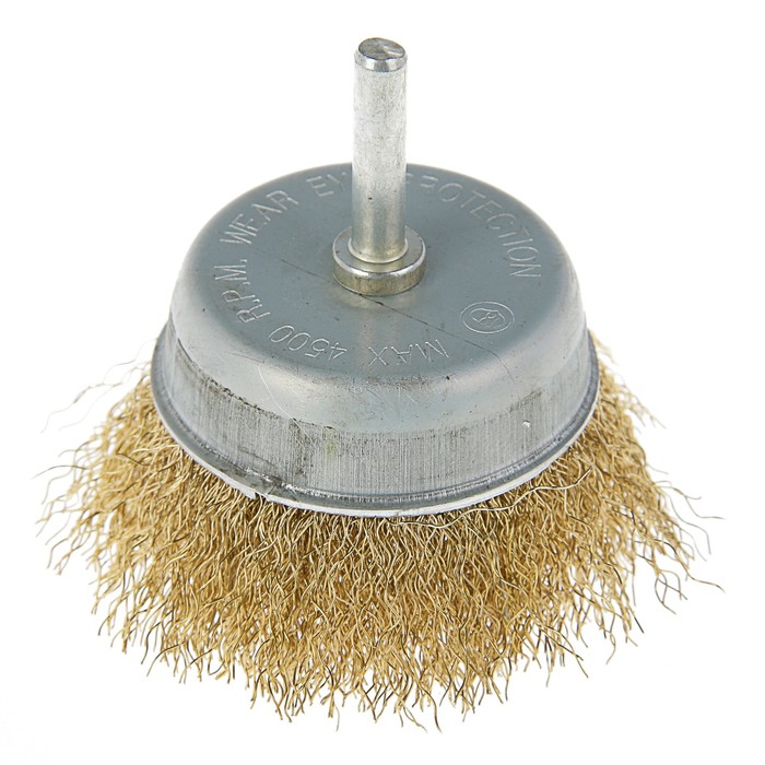 Щетка металлическая LOM для дрели со шпилькой "чашка", 75 мм