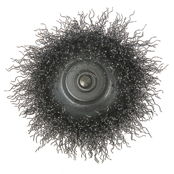 Щетка металлическая TUNDRA basic для дрели со шпилькой "чашка", 65 мм