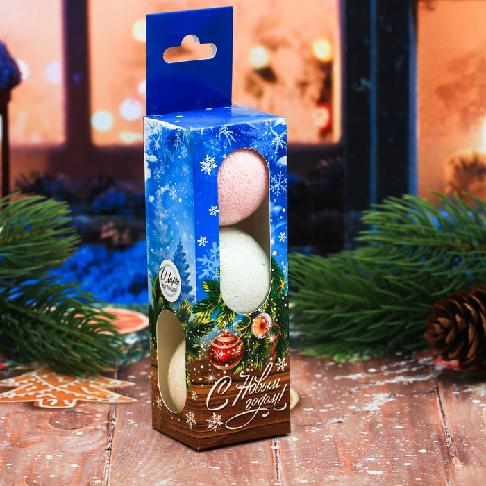 Бомбочки для ванны "С Новым годом", 3 шт.