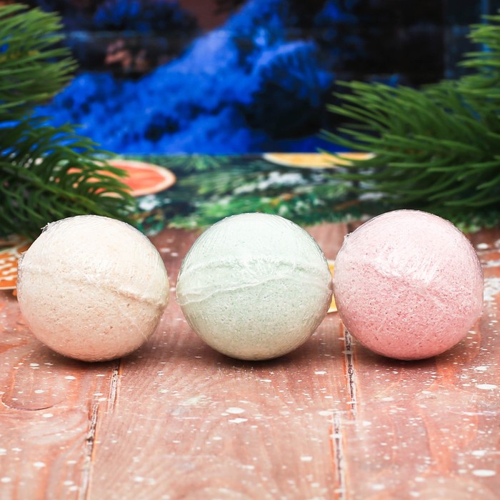 Бомбочки для ванны "С Новым годом", 3 шт.