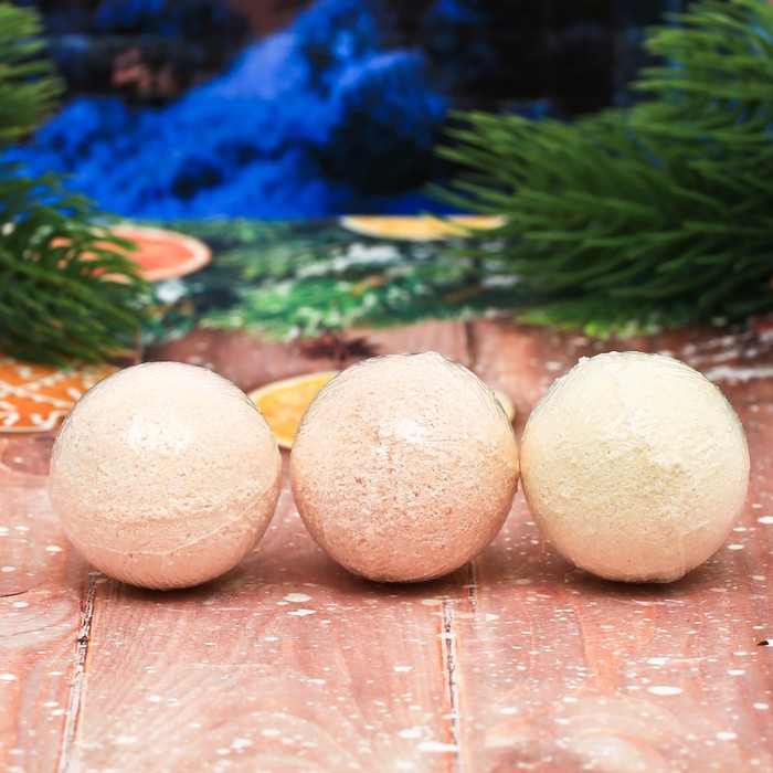 Бомбочки для ванны "Чудес в Новом году", 3 шт.