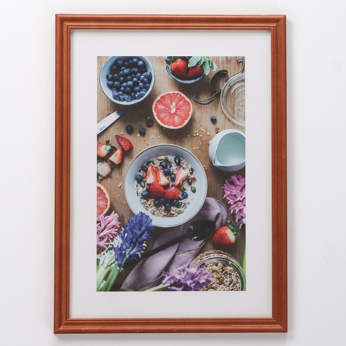 Фоторамка 21х30 см (3N92) красное дерево