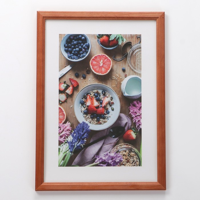 Фоторамка 21х30 см (7N92) красное дерево