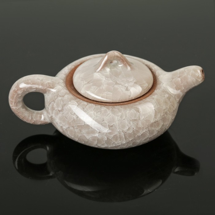 Набор для чайной церемонии "Искушение", 5 предметов: чайник 180 мл, 4 чашки 50 мл, цвет серый