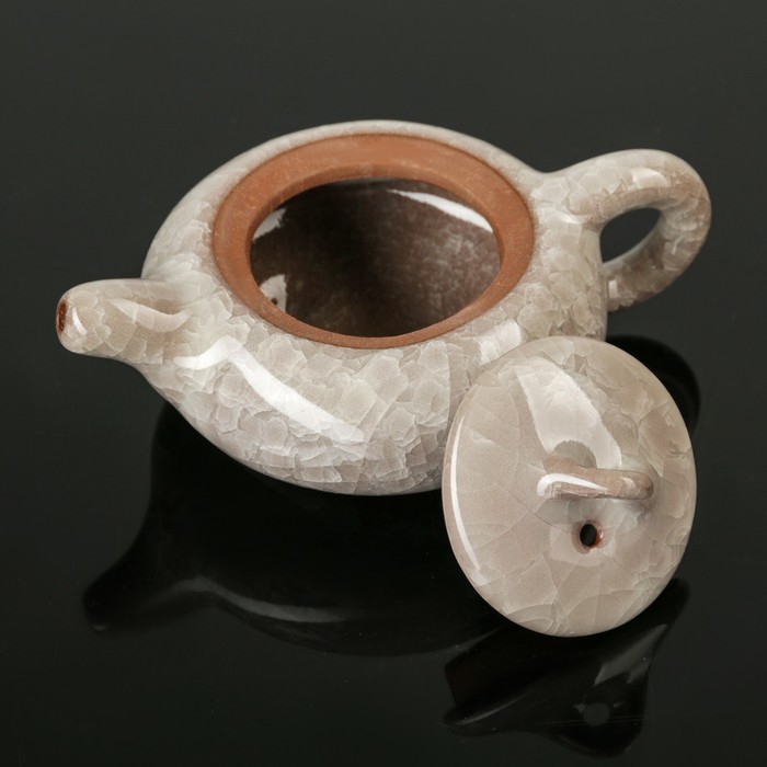 Набор для чайной церемонии "Искушение", 5 предметов: чайник 180 мл, 4 чашки 50 мл, цвет серый