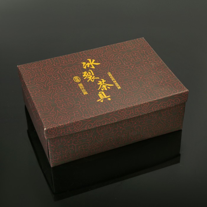 Набор для чайной церемонии "Искушение", 5 предметов: чайник 180 мл, 4 чашки 50 мл, цвет серый