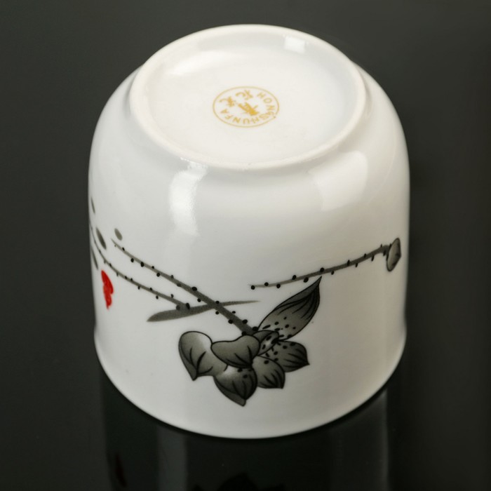 Набор для чайной церемонии "Веточка", 7 предметов: чайник 300 мл, 6 чашек 100 мл