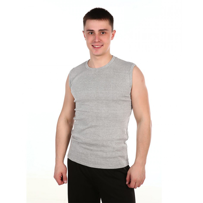 Майка мужская, цвет серый, р-р 48