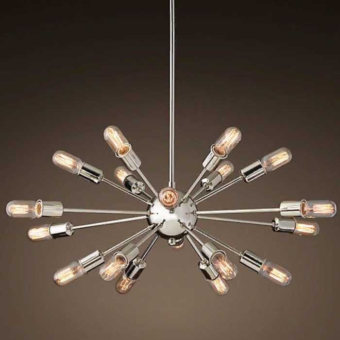 Люстра Sputnik 18х40Вт Е27 хром 75х75х38см