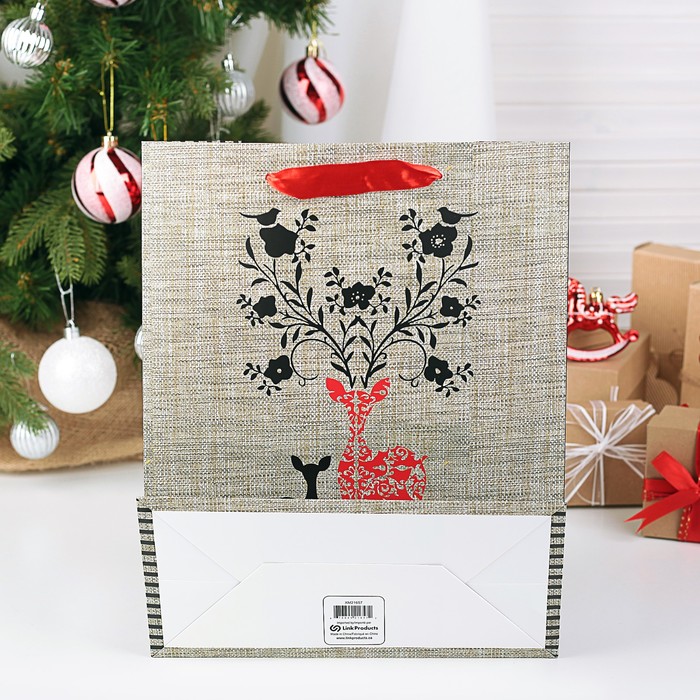 Пакет подарочный люкс, 31 х 12 х 42 см