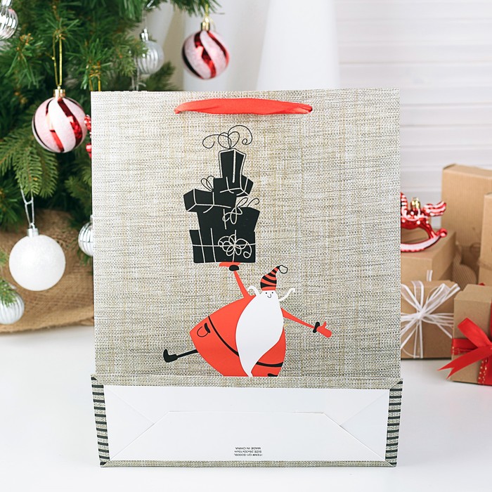 Пакет подарочный люкс, 31 х 12 х 42 см