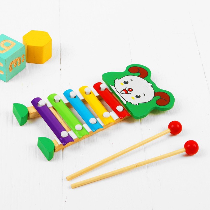 Металлофон "Собачка", 5 тонов