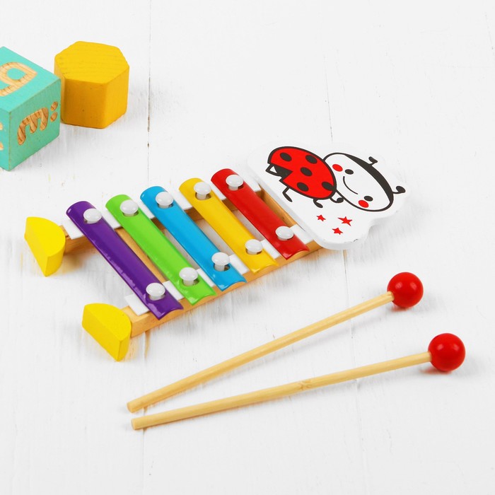 Металлофон "Крошка-букашка", 5 тонов