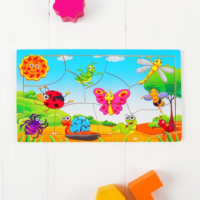 Пазл "Солнечные букашки", 11 элементов