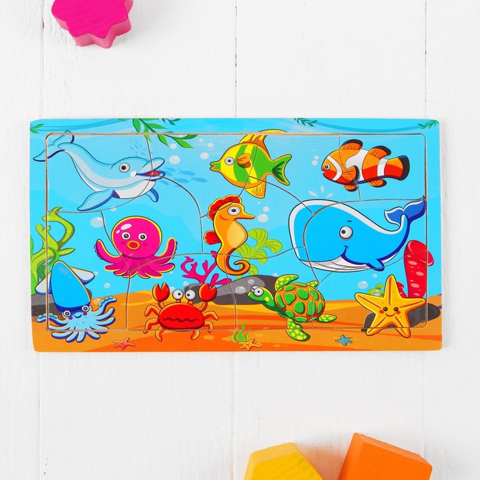 Пазл "Морские обитатели", 11 элементов
