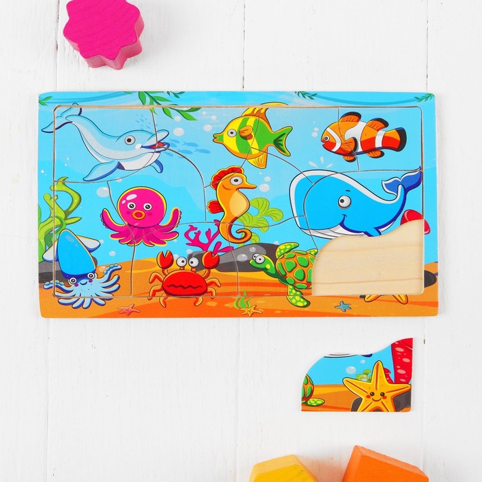 Пазл "Морские обитатели", 11 элементов