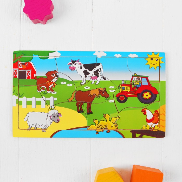 Пазл "Лето на ферме", 11 элементов