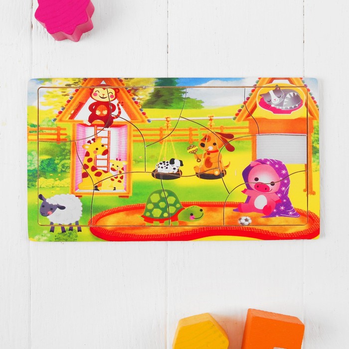 Пазл "Малыши играют"