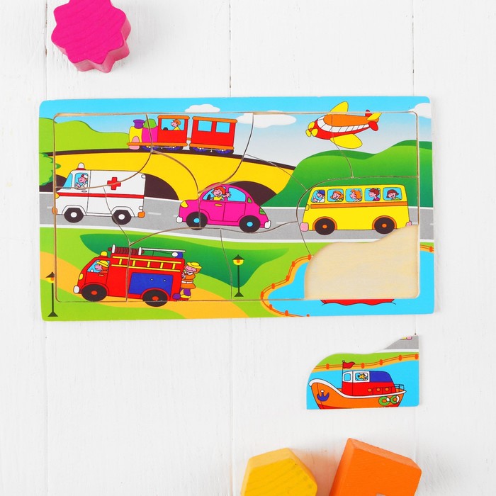 Пазл "Городской транспорт"