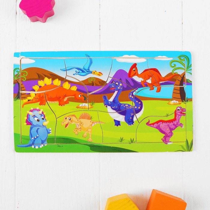 Пазл "Динозаврики"