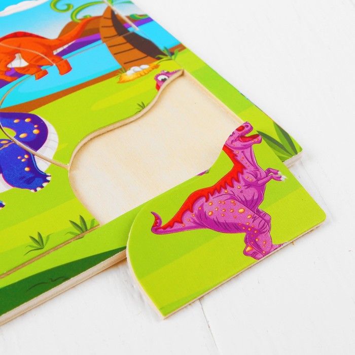 Пазл "Динозаврики"