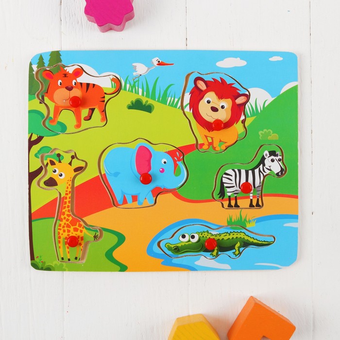 Рамка-вкладыш "Африканские животные"