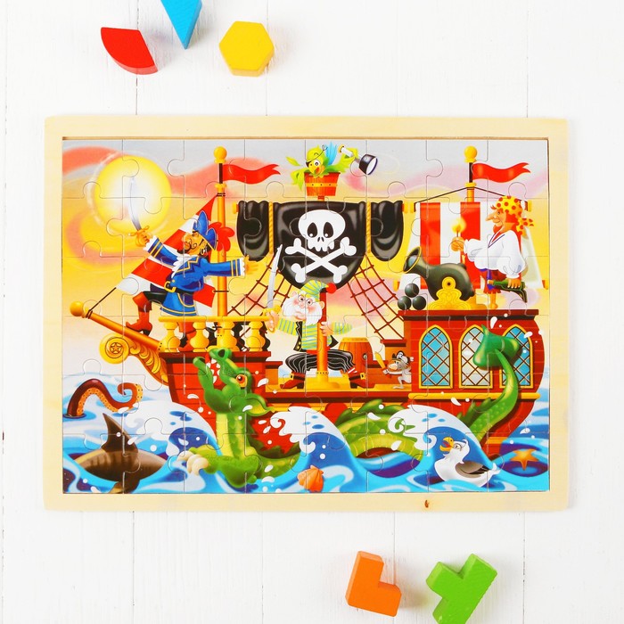 Пазл "Пираты", макси размер