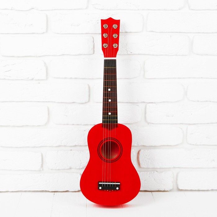Игрушка музыкальная "Гитара", цвет красный