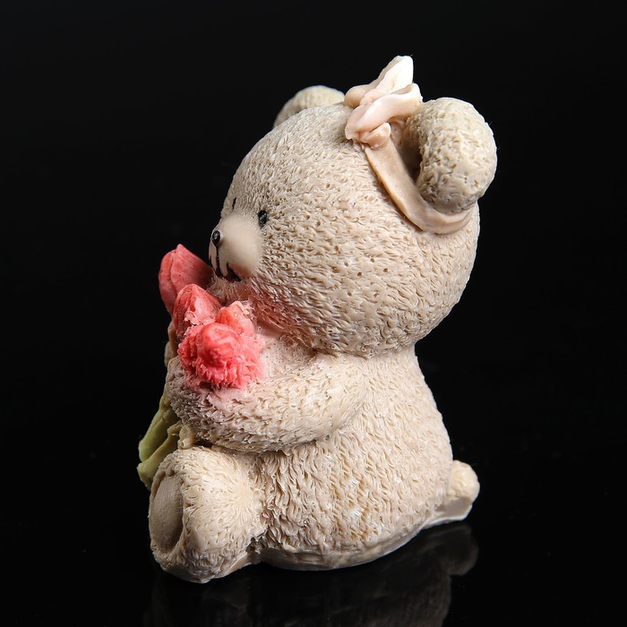 Мыло фигурное "Мишка с тюльпанами" 80 г, МИКС