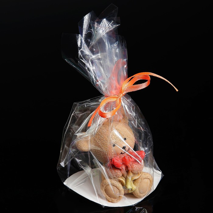 Мыло фигурное "Мишка с тюльпанами" 80 г, МИКС