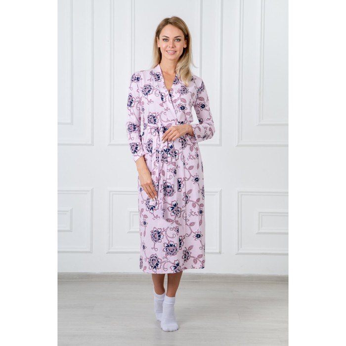 Халат женский запашной 188 Грация цвет розовый, р-р 42