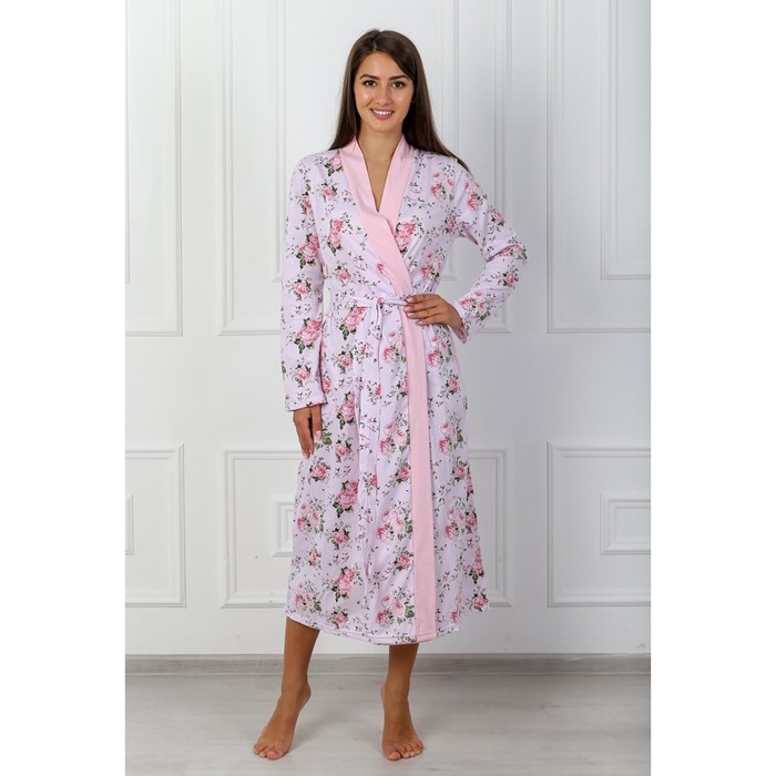 Халат женский запашной 188 Грация цвет розовый, р-р 44