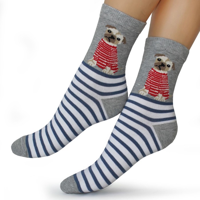 Носки женские, цвет МИКС, р-р 23-25