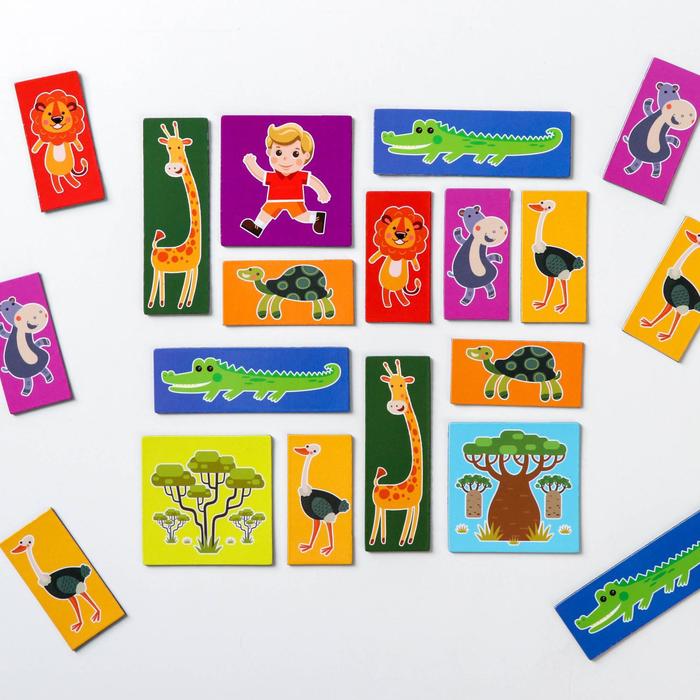 Магнитная настольная игра "Приключение в зоопарк"