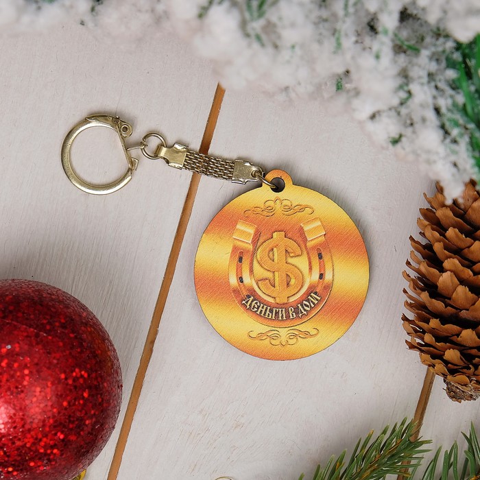 Брелок «Свинка», благополучия и достатка в дом, 4,2×4,6×0,3 см