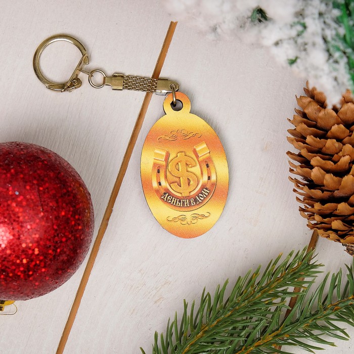 Брелок «Свинки», хохлома, 3,4×5,7×0,3 см