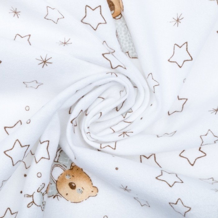 Пелёнка детская Звездочет 75х120 см, фланель, 160 г/м², 100% хлопок